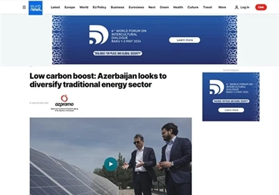 Euronews: Impulso a las bajas emisiones de carbono: Azerbaiyán busca diversif...